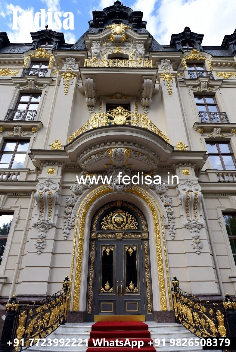 Hotel Entrance Gate Design with Brass and Glass Finish No-010