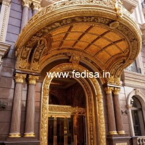 Hotel Main Gate Design with Elegant Lighting No-014