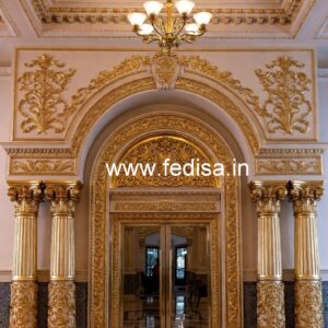 Luxury Hotel Main Gate Design with LED Lighting No-043