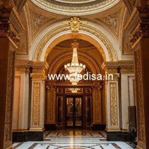 Hotel Entrance Gate Design with Stone Cladding No-065