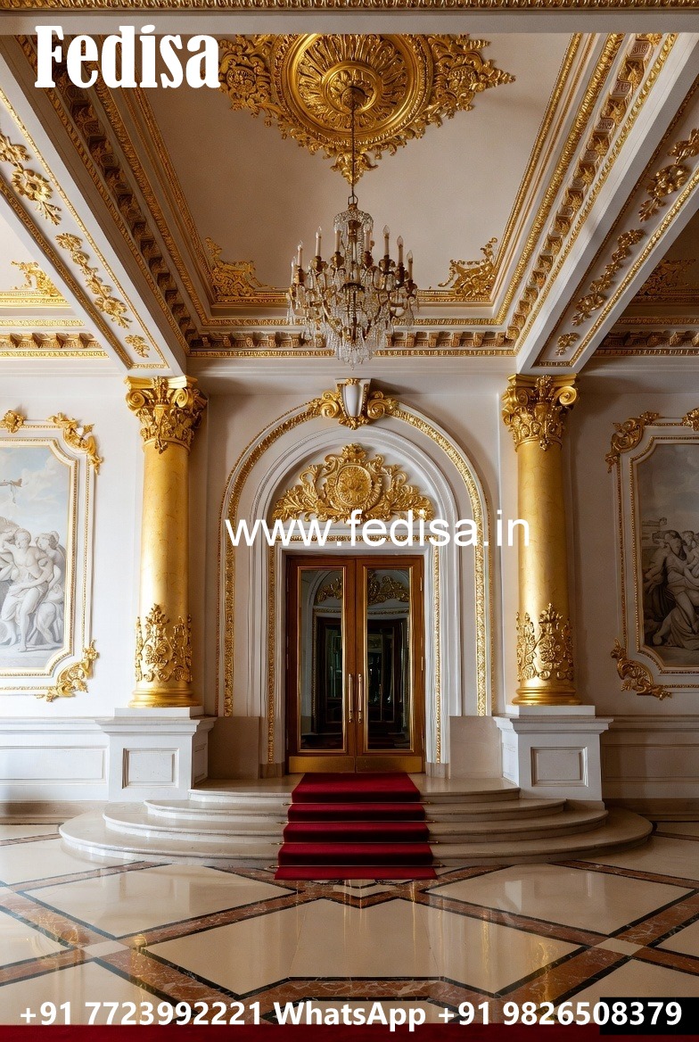 Luxury Hotel Entrance Gate Design with Golden Finish No-070