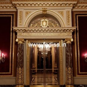 Hotel Entrance Gate Design with Royal Architecture No-088