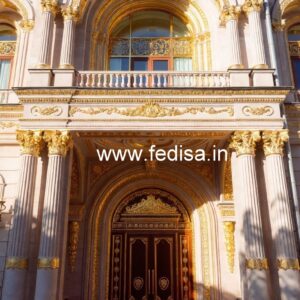 Luxury Hotel Front Gate Design with Glass Panels No-089