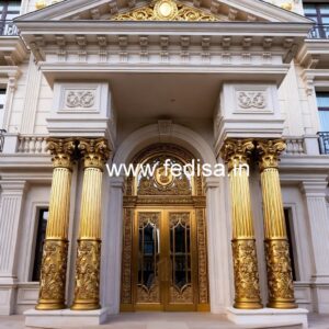 Hotel Entrance Gate Design with Luxury Decor Elements No-091