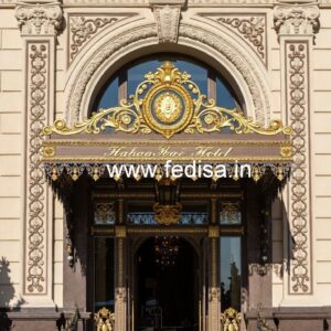 Premium Entrance Gate Design for Modern Resorts No-096