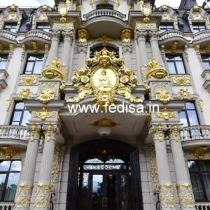 Elegant Hotel Front Gate Design with Modern Look No-098