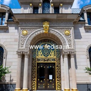 Hotel Elevation Design with Modern Facade Style No-108