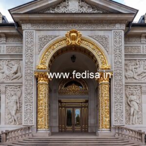 Grand Luxury Hotel Front Elevation Design No-145