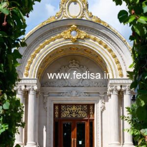 Stylish Hotel Exterior Elevation with Glass Finish No-148
