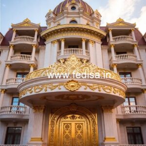Hotel Front Elevation Design for Luxury Hospitality No-149