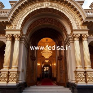 Hotel Elevation Design with Premium Materials No-151