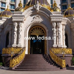 Premium Hotel Exterior Elevation for Urban Projects No-159