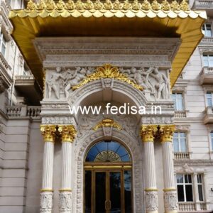 Modern Hotel Elevation Design with Luxury Facade No-169