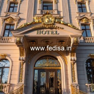 Modern Hotel Elevation Design for Commercial Spaces No-178