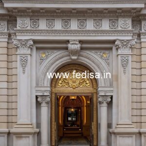 Hotel Elevation Design with Luxury Architectural Features No-180