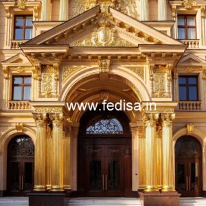 Luxury Hotel Front Elevation with LED Effects No-181