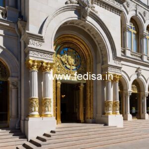 Luxury Resort Elevation Design with Elegant Facade No-186
