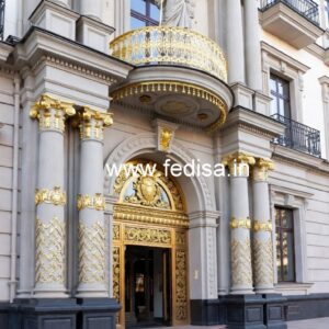 Luxury Hotel Facade with Modern Lighting No-420