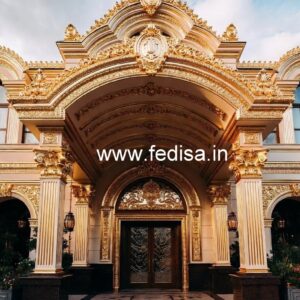 Luxury Hotel Exterior with Glass Facade No-422