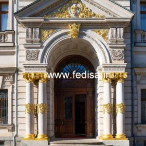 Modern Luxury Resort Front Elevation No-426