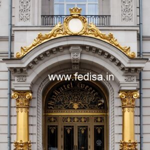 Stylish Luxury Hotel Front Architecture No-437