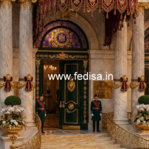 Luxury Hotel Front Elevation with Lighting No-441