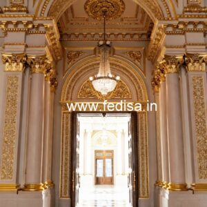 Luxury Hotel Front Design with Glass Panels No-448