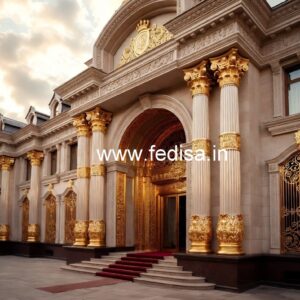 Luxury Hotel Exterior with Marble Finish No-451