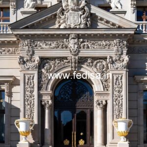 Elegant Luxury Hotel Front View Design No-453