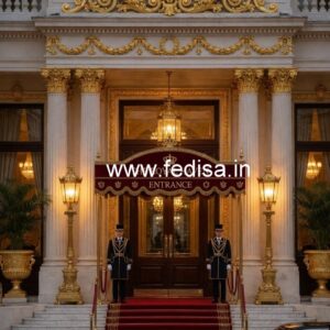 Contemporary Hotel Front Elevation Luxury No-457
