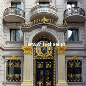 Premium Hotel Elevation with Modern Facade No-461