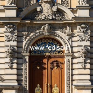 Luxury Hotel Front Facade Architecture No-464