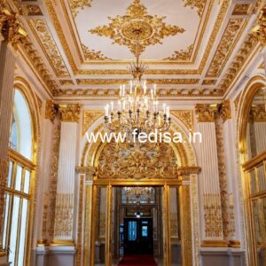 Luxury Hotel Elevation Design with Marble Texture No-521