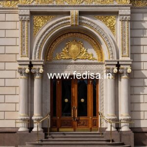 Luxury Resort Exterior with Artistic Facade No-522