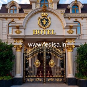Luxury Hotel Exterior with Sophisticated Style No-532