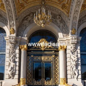 Modern Luxury Resort Front Elevation Design No-572
