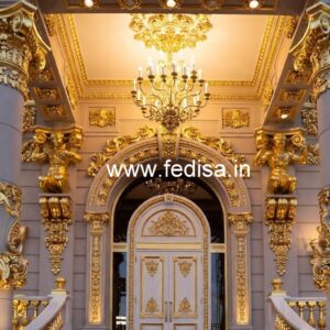 Luxury Hotel Front Elevation with Artistic Appeal No-577
