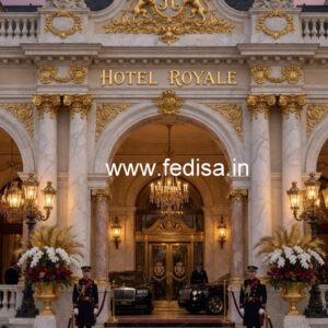 Contemporary Luxury Hotel Front Architecture No-579