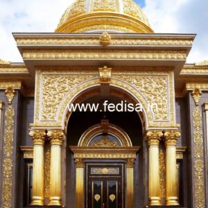 Modern Luxury Hotel Exterior with Elegant Lines No-583