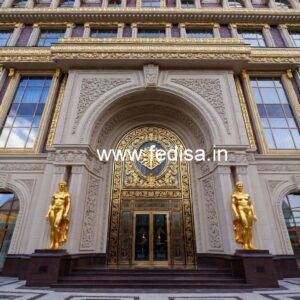 Luxury Hotel Elevation with Grand Entrance No-589