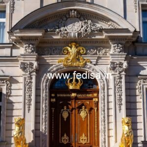 Stylish Hotel Front Gate Design for Luxury Hotels No-605
