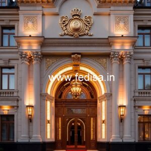 Beautiful Hotel Entrance Gate Design for Luxury Stay No-619