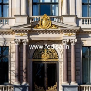 Elegant Hotel Driveway Entrance Gate Design No-621