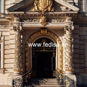 Hotel Entrance Gate Design for Modern Commercial Spaces No-645