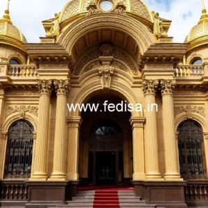Contemporary Hotel Gate Design for Elegant Exterior No-669