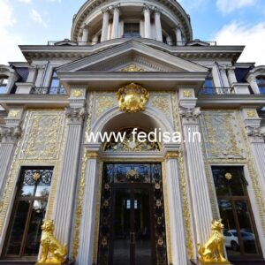 Hotel Entrance Gate Design with Royal Architecture No-688