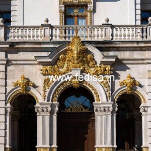 Hotel Entrance Gate Design with Luxury Decor Elements No-691