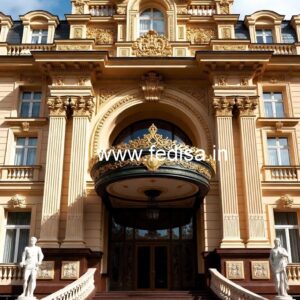 Premium Entrance Gate Design for Modern Resorts No-696