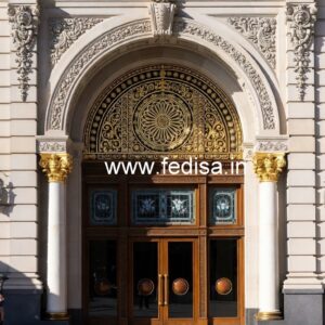 Hotel Exterior Elevation Design with Contemporary Appeal No-715
