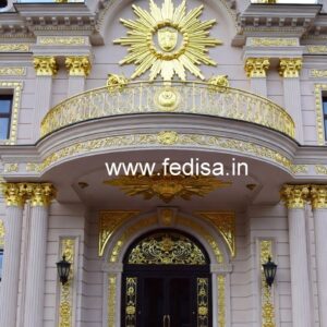 Stylish Hotel Elevation Design with LED Lighting No-722